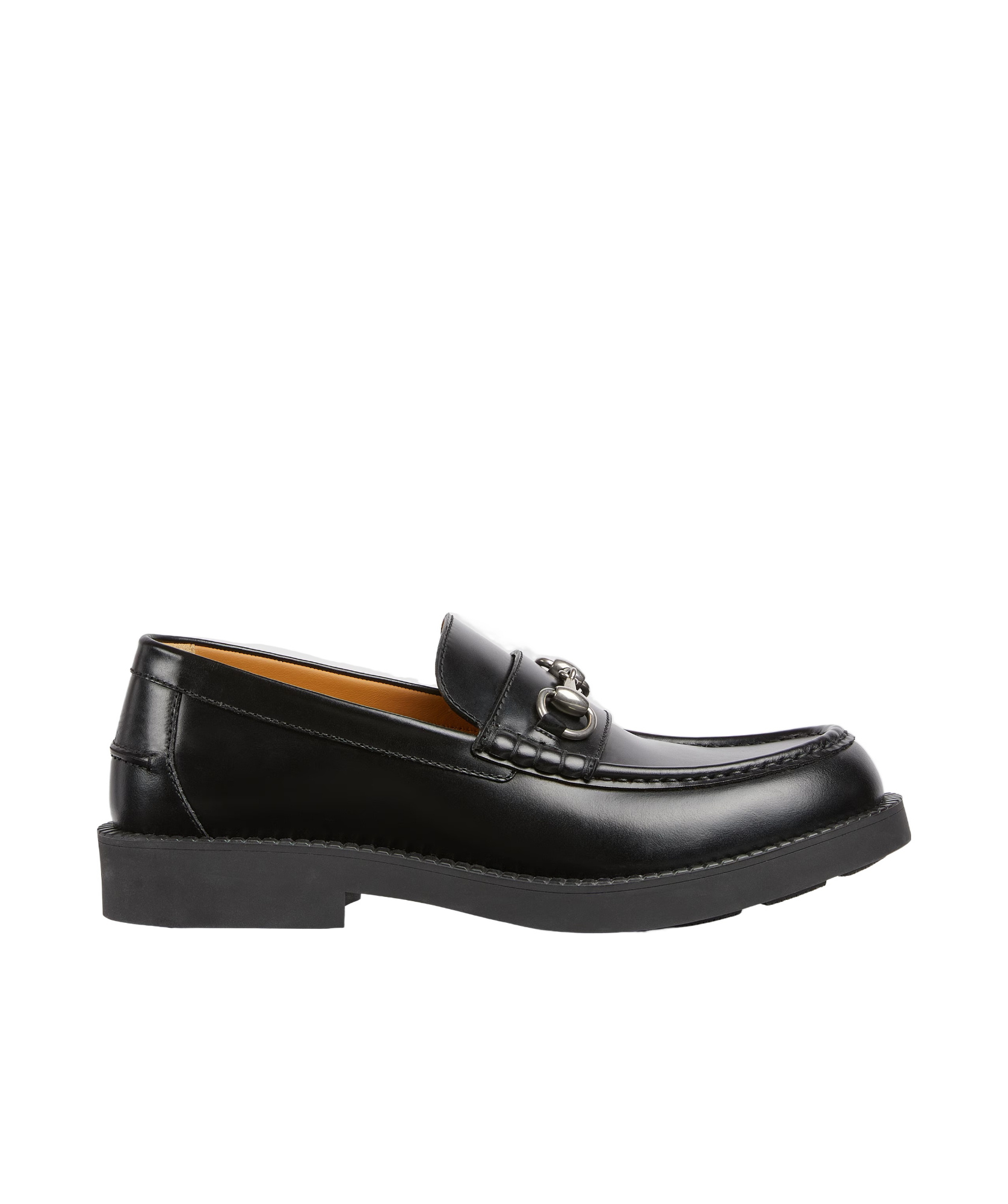 Gucci Tempe Patent Leather Loafers In Black