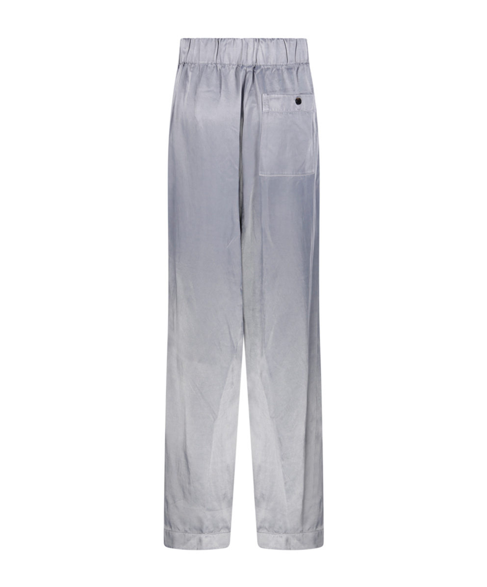 Dries Van Noten Wide Leg Trouser With Pleat And Pocket In Lightblue