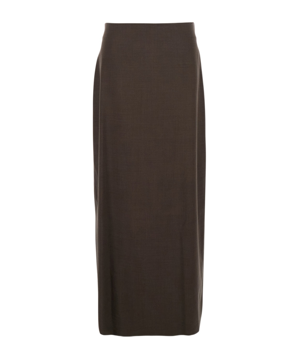 Loulou De Saison Brown Skirt With Pencil Deisgn And Side Closure In Wool Woman In Brown