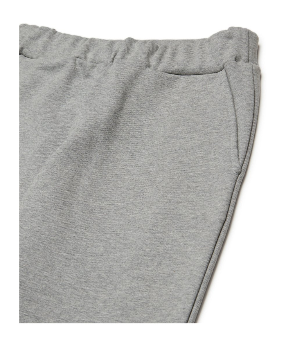 Marni Logo-print Trousers In Gray