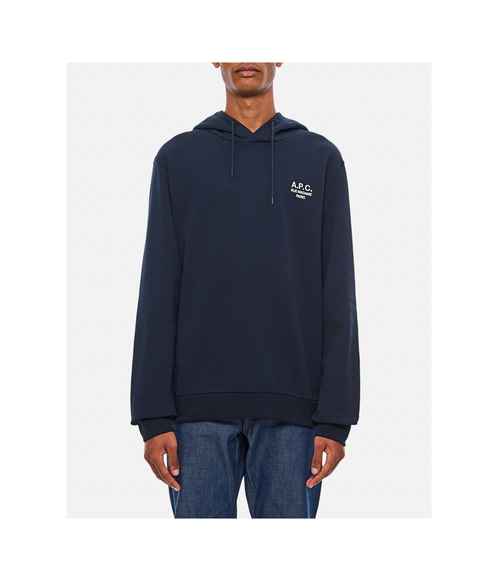 Apc A.p.c. Hoodie Standard Rue Madame Gots In Black