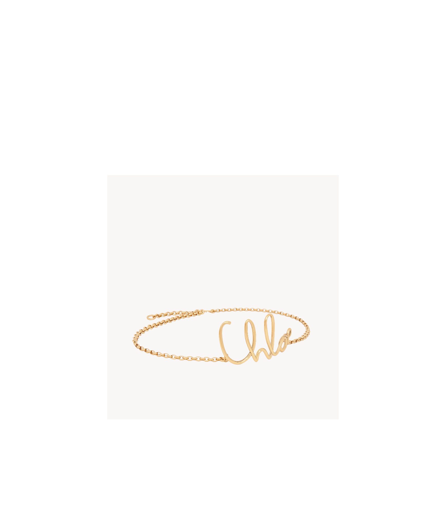 Chloé Chain Bras Belt In Nude