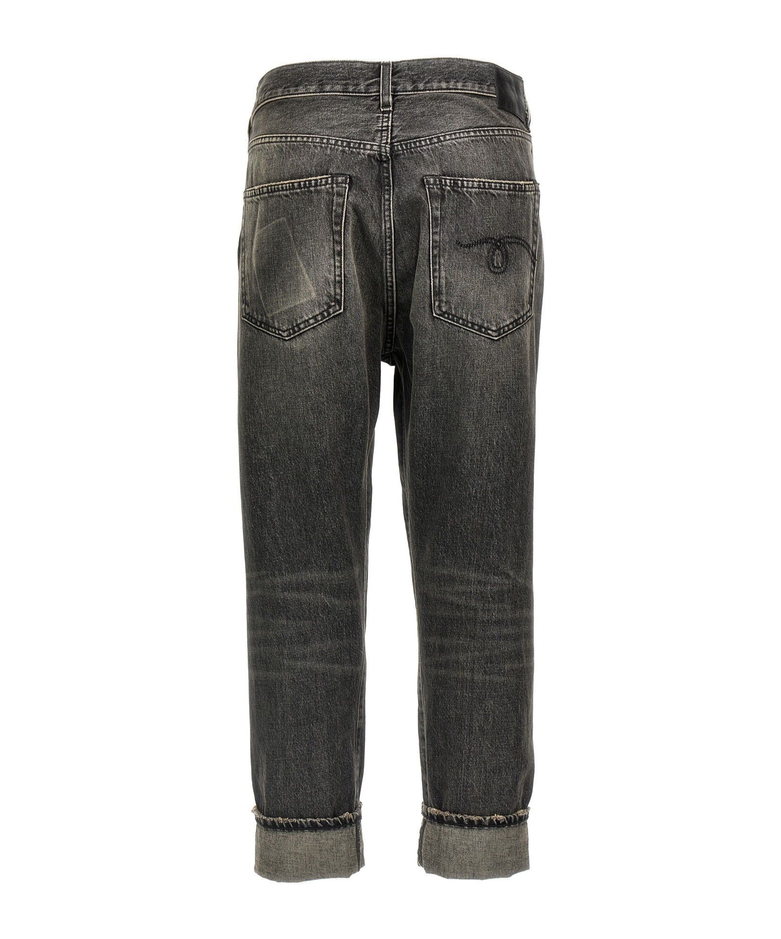 R13 Asymmetrical Jeans In Black