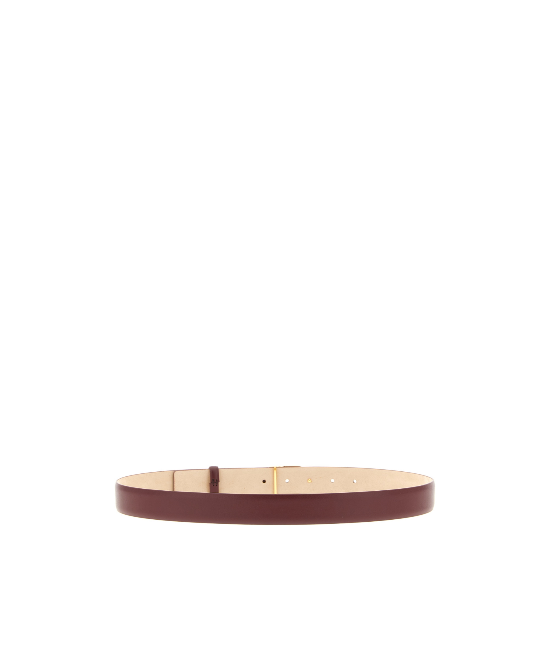 Khaite Smooth Saddle Leather Belt In Brown