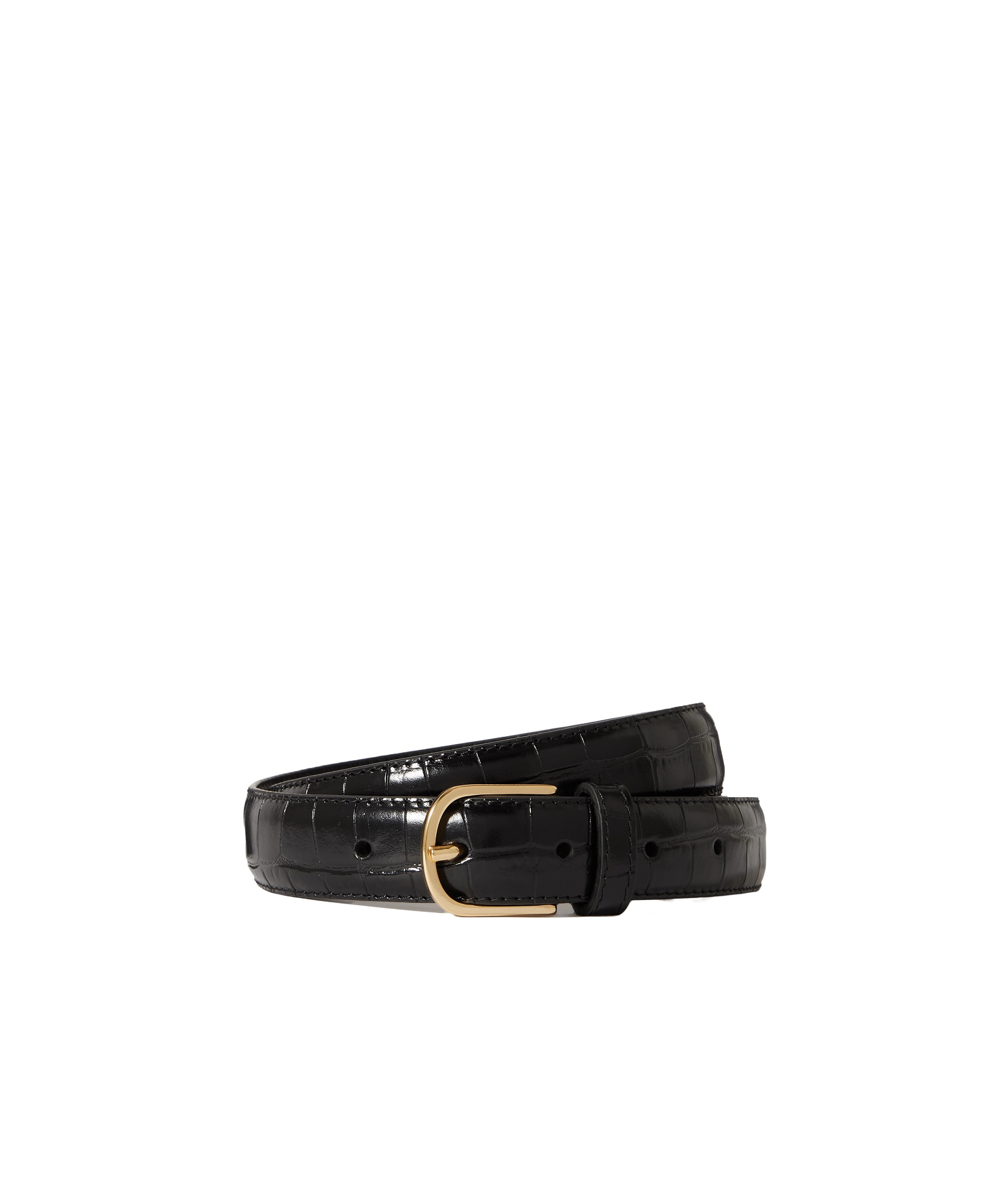 Totême Logo Belt In Black