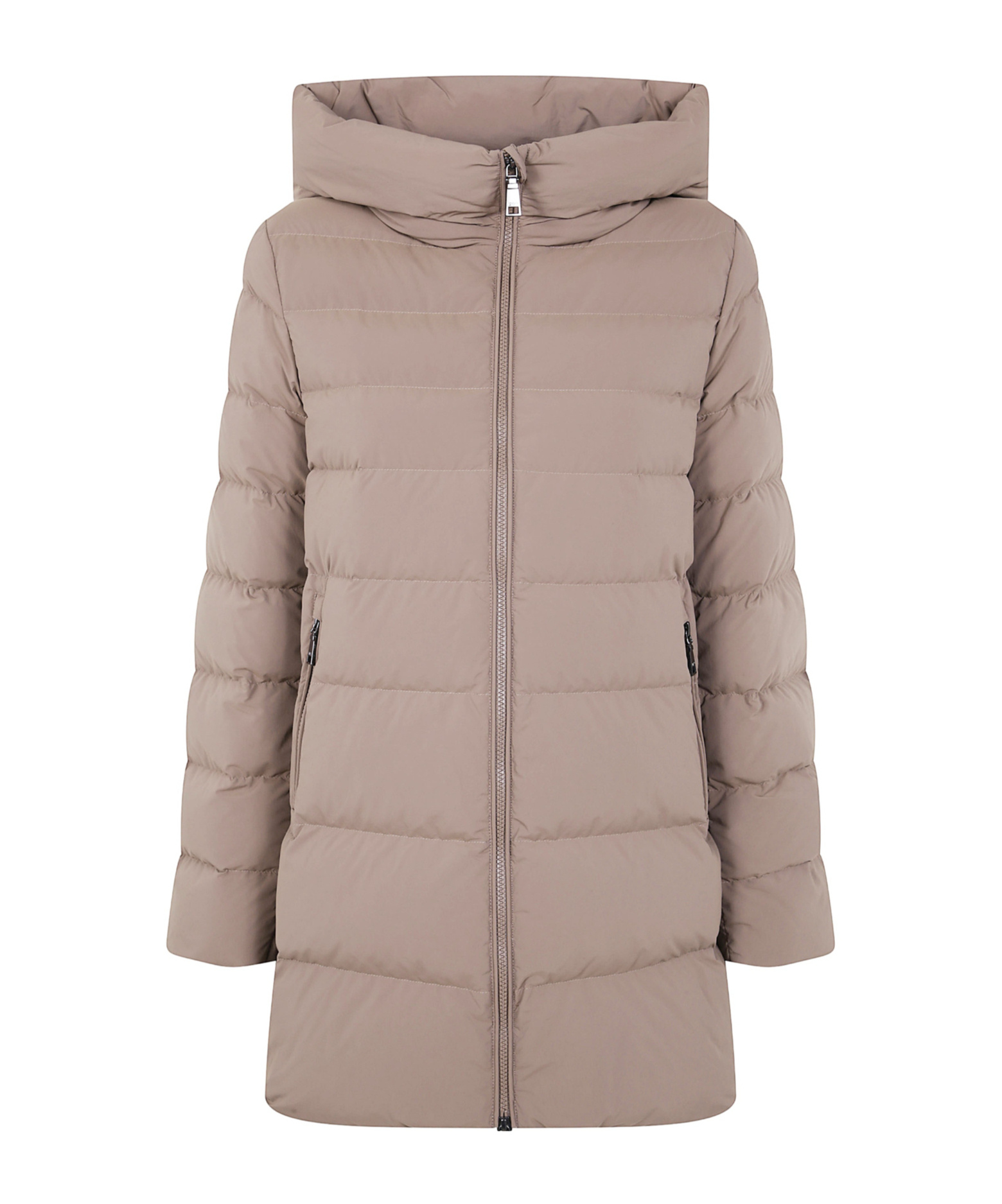 Seventy Hooded Down Jacket In Brown