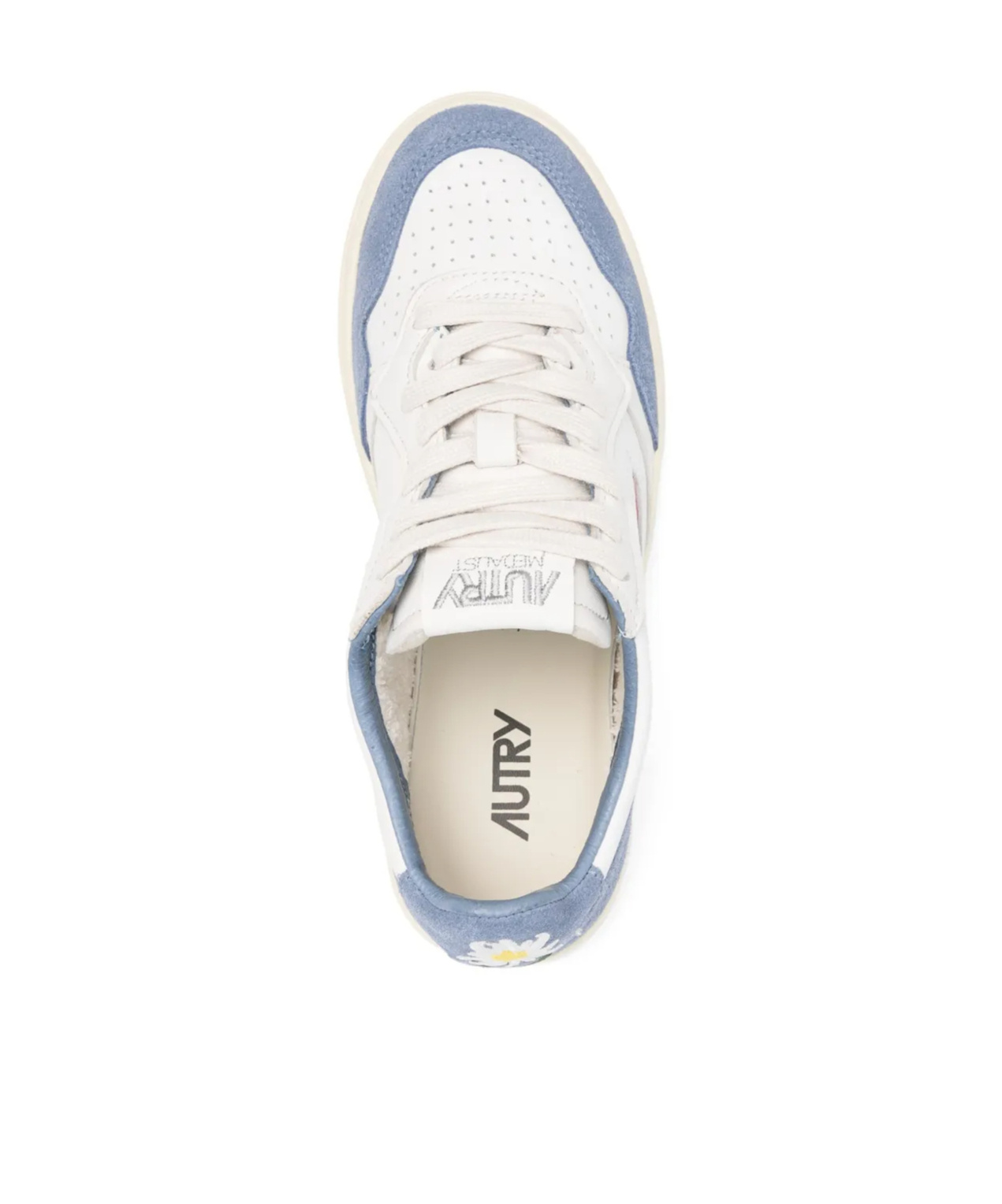 Autry 'medalist' White Low Top Sneakers With Logo Detail
