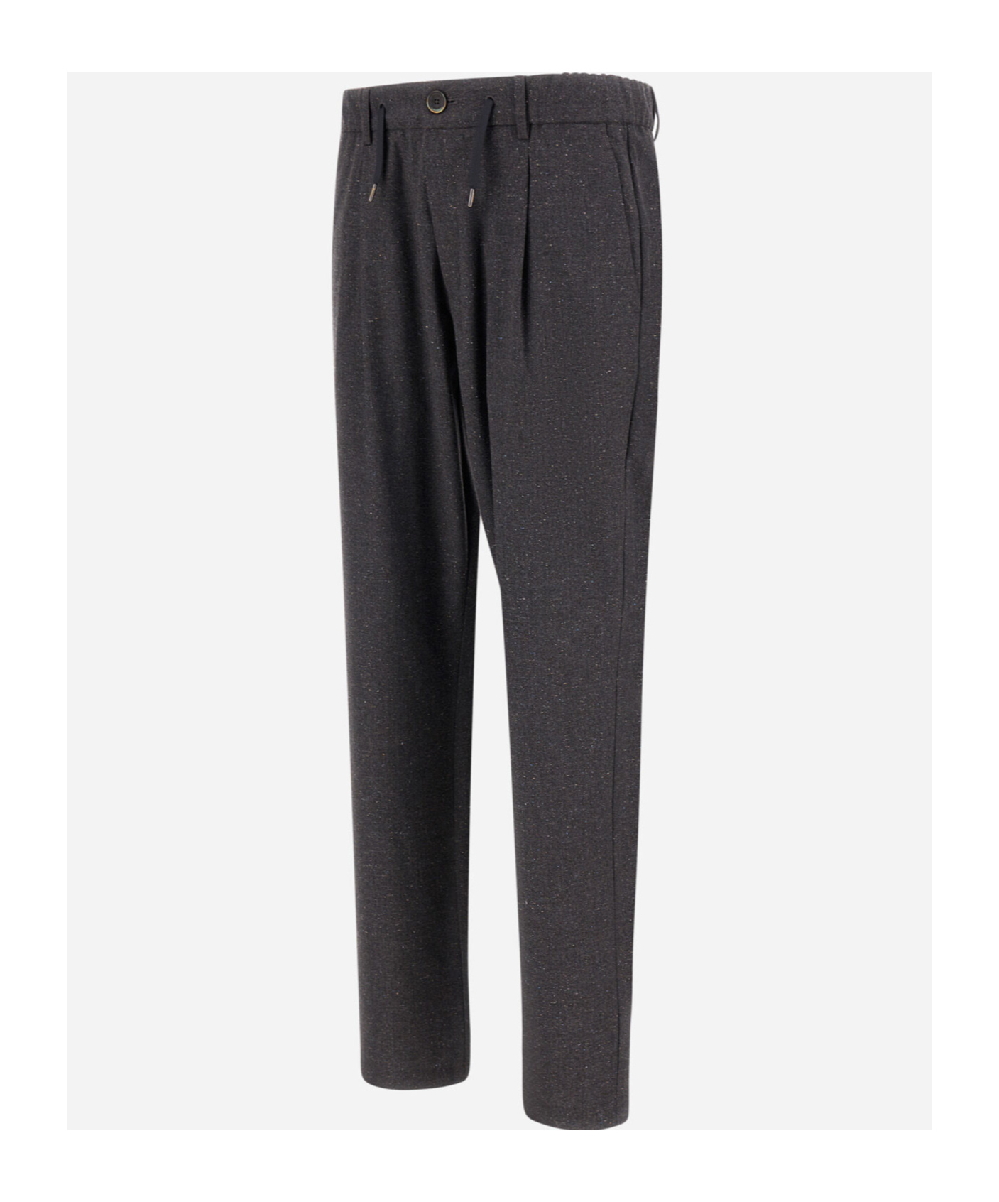 Herno Drawstring Casual Pants In Gray