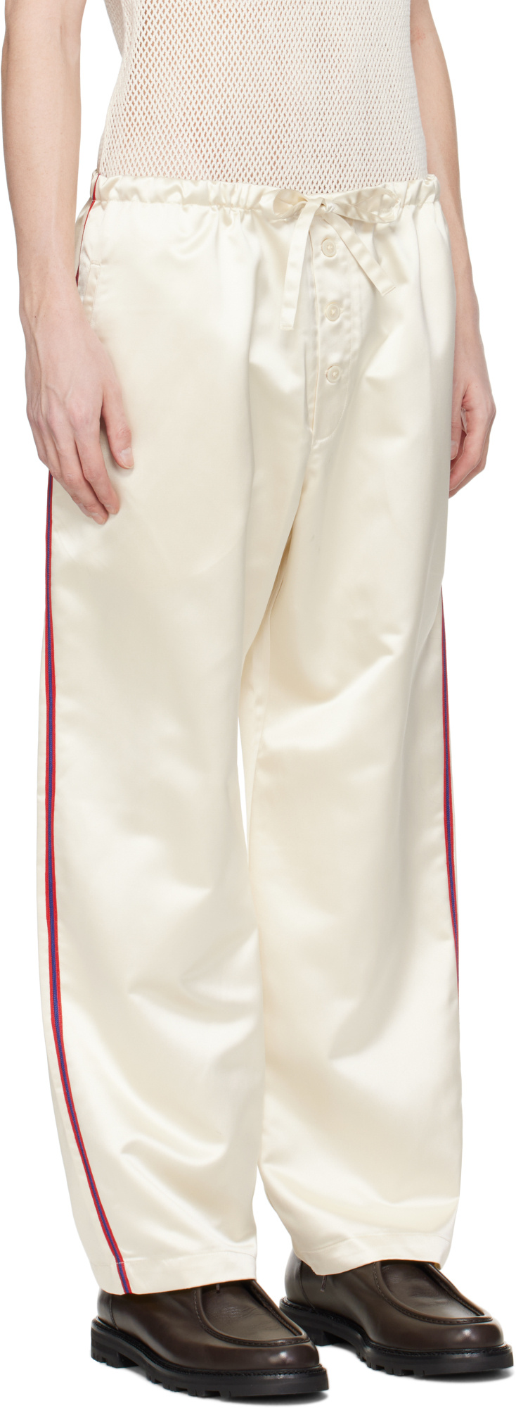 Bode Off-white Redtail Pyjama Pants In Nude