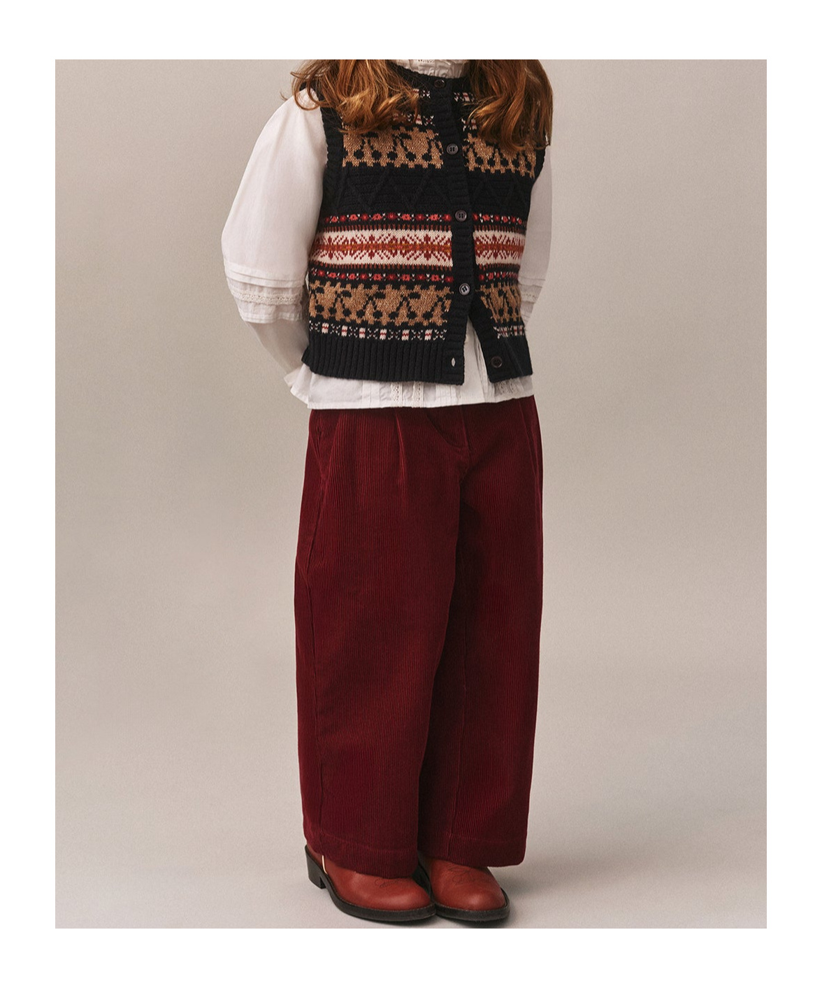 Bonpoint Corduroy Trousers In Red
