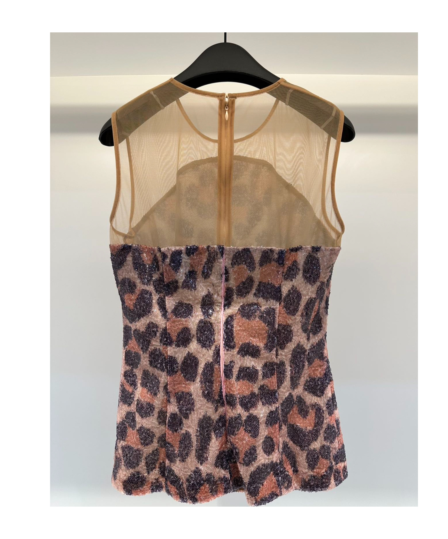 Just Cavalli Sleevless Zipper Vest In Multicolor
