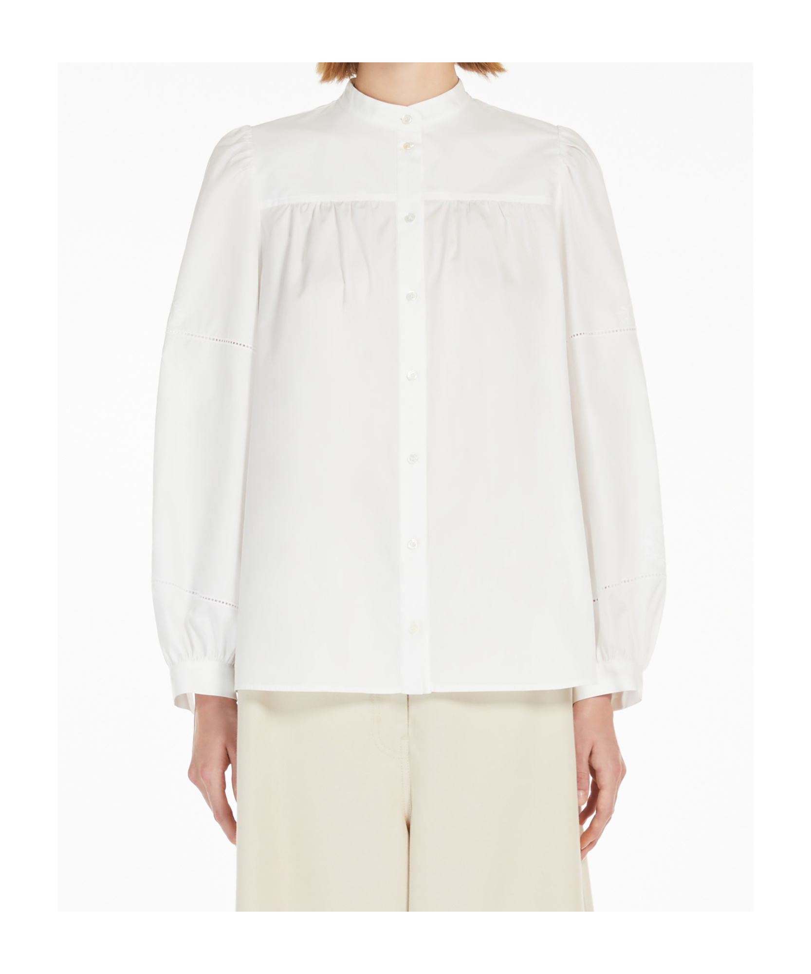 Weekend Max Mara Long-sleeved Shirt In White