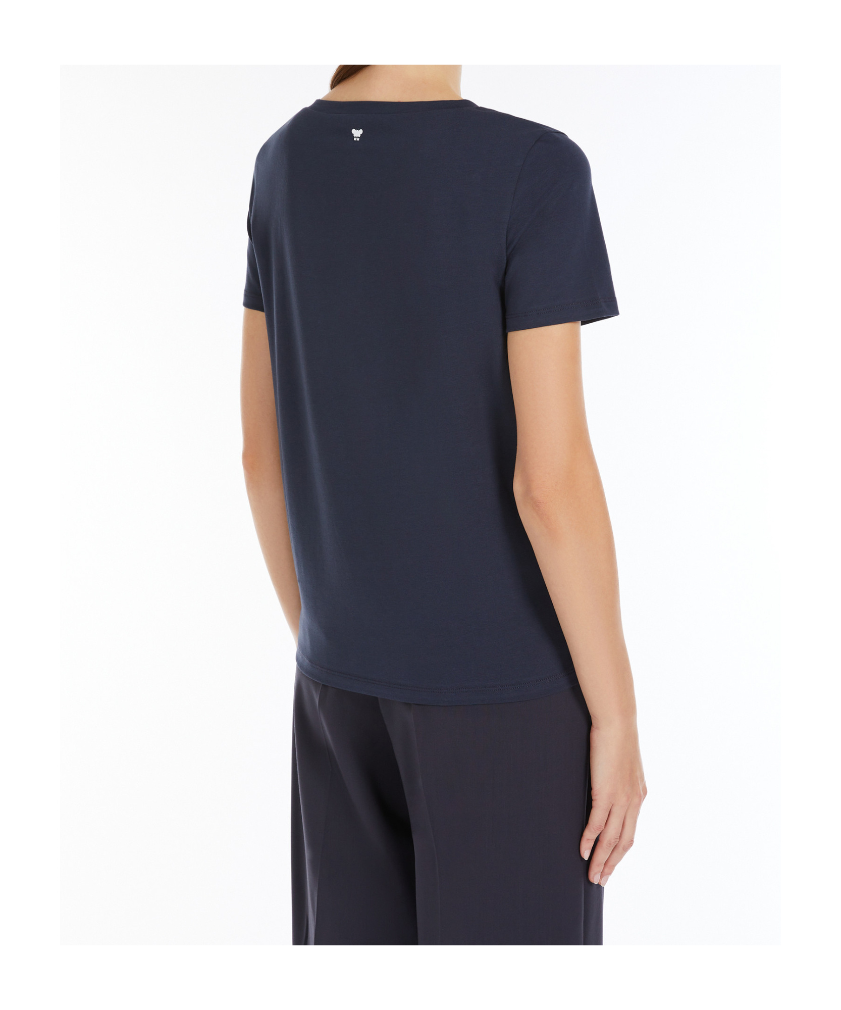 Weekend Max Mara Item O-neck Short-sleeved T-shirt In Black