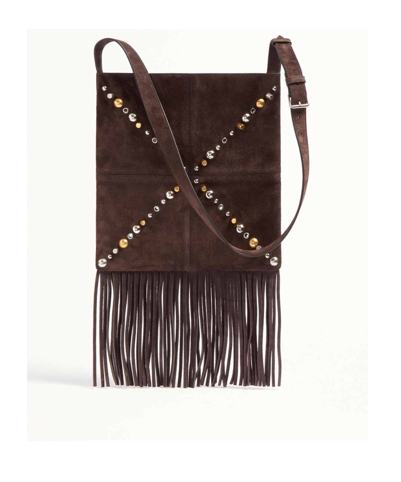 Valentino Suede Nellcote Cross-body Bag In Black