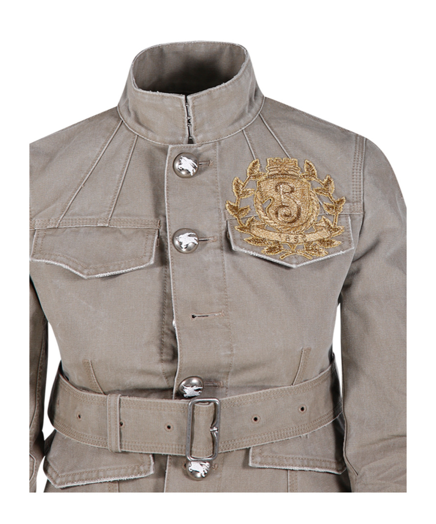 BURBERRY B CREST COTTON JACKET