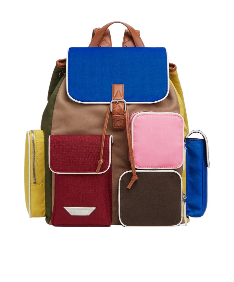 Bottega Veneta Crossroad Multipocket Backpack In Multi
