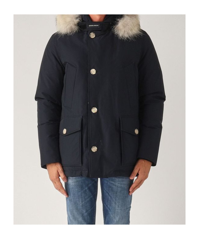 Woolrich Arctic Cotton-blend Parka In Black
