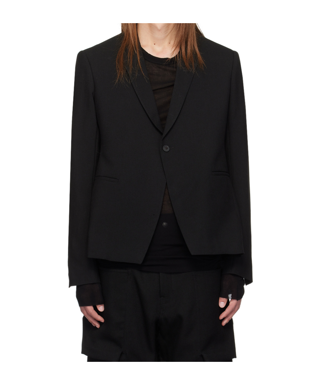 Rick Owens Black Porterville Tatlin Blazer In Black