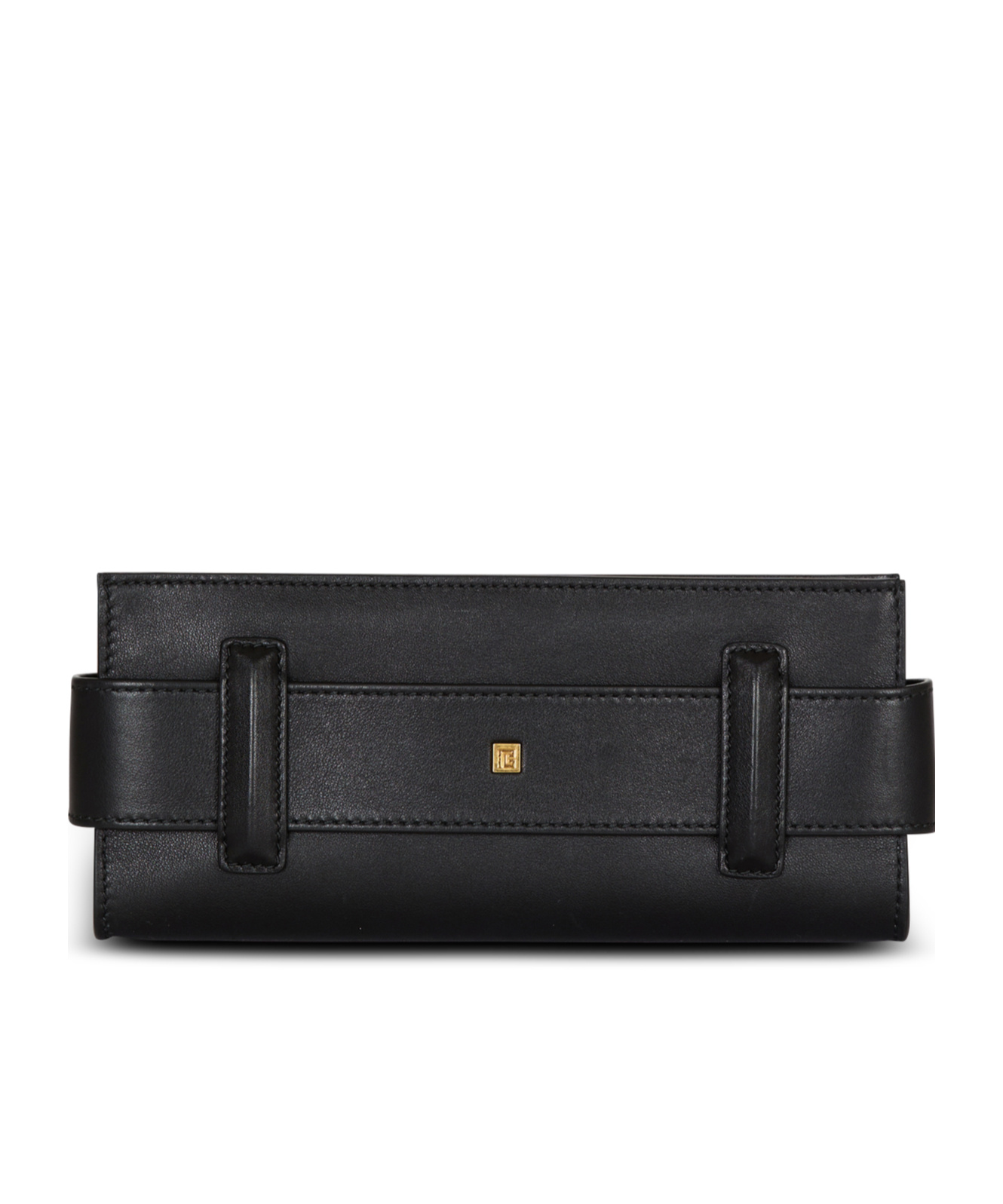 Balmain Anthem Buckle-detail Calfskin-leather Clutch
