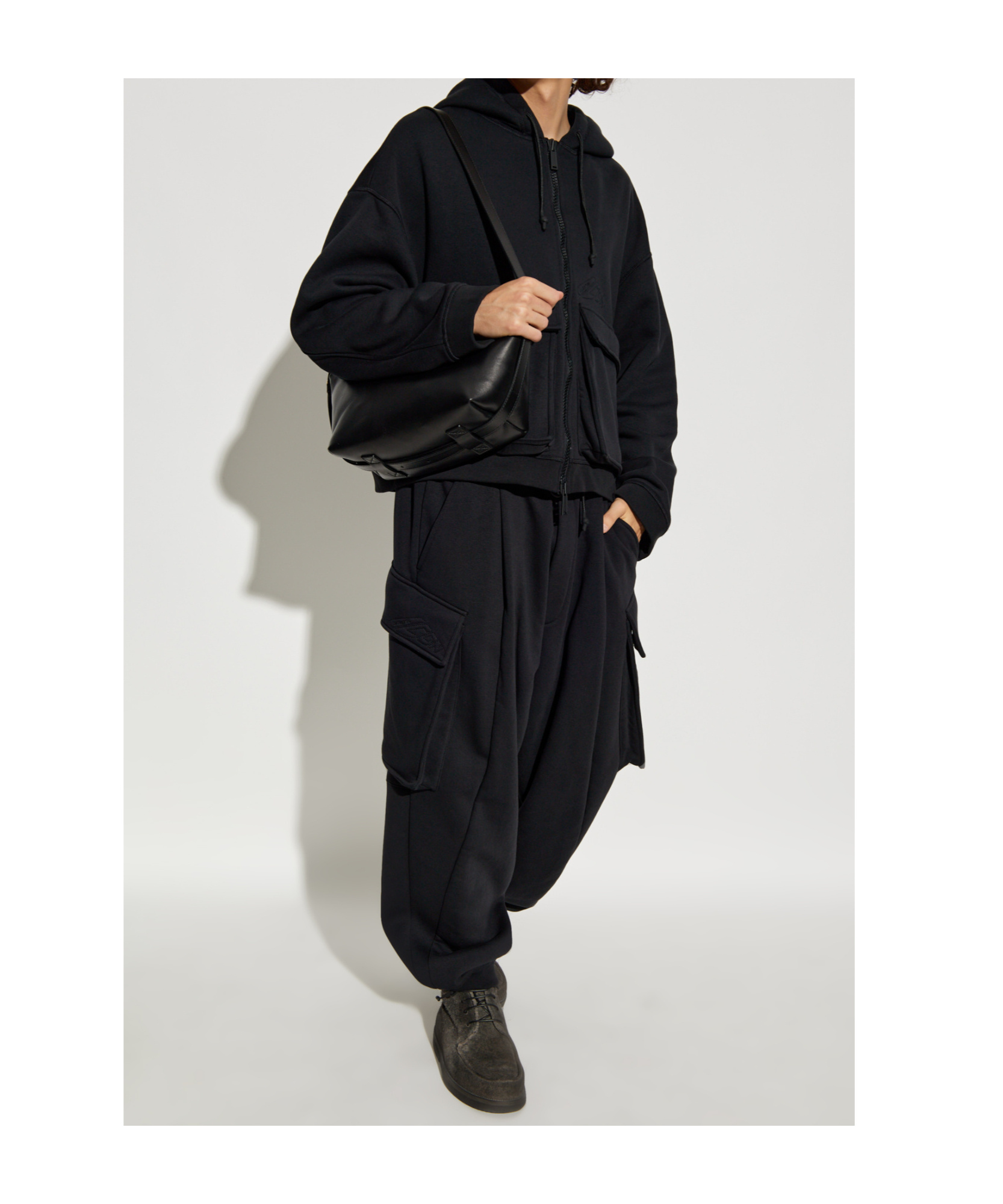 Dsquared2 Long-sleeved Hooded Sweatshirt In Black