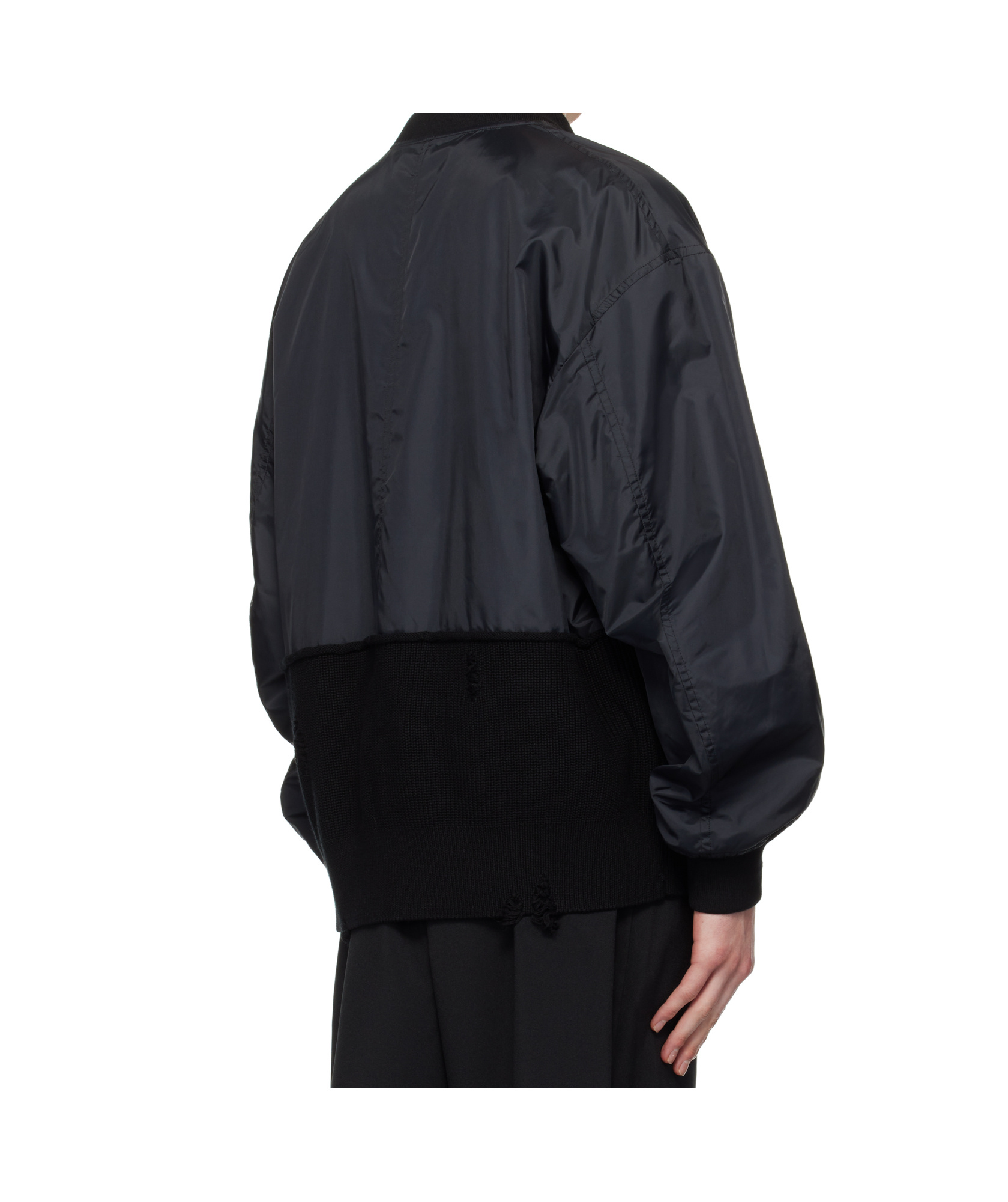 Undercover Black Uc1e4207-2 Bomber Jacket In Black