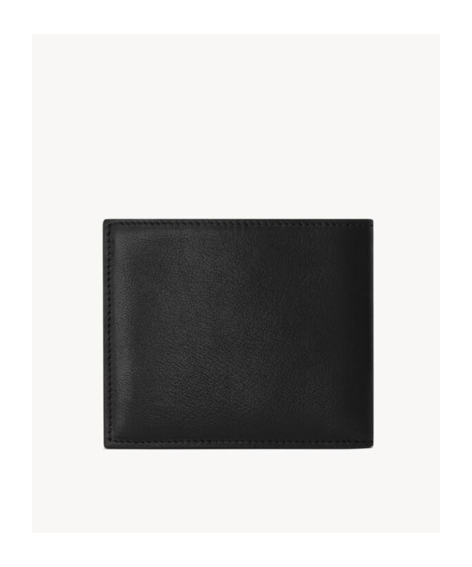 Saint Laurent Paris East/west Wallet In Grained Leather In Black