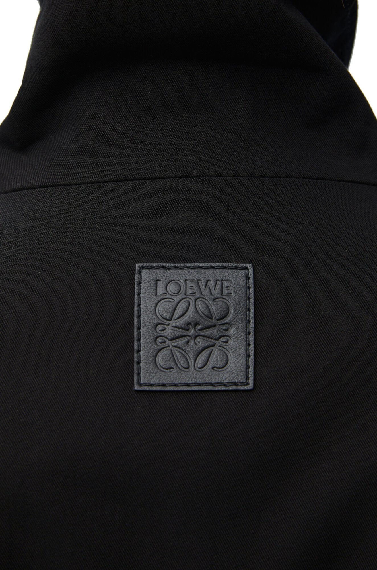 Loewe Cottton Parka In Black