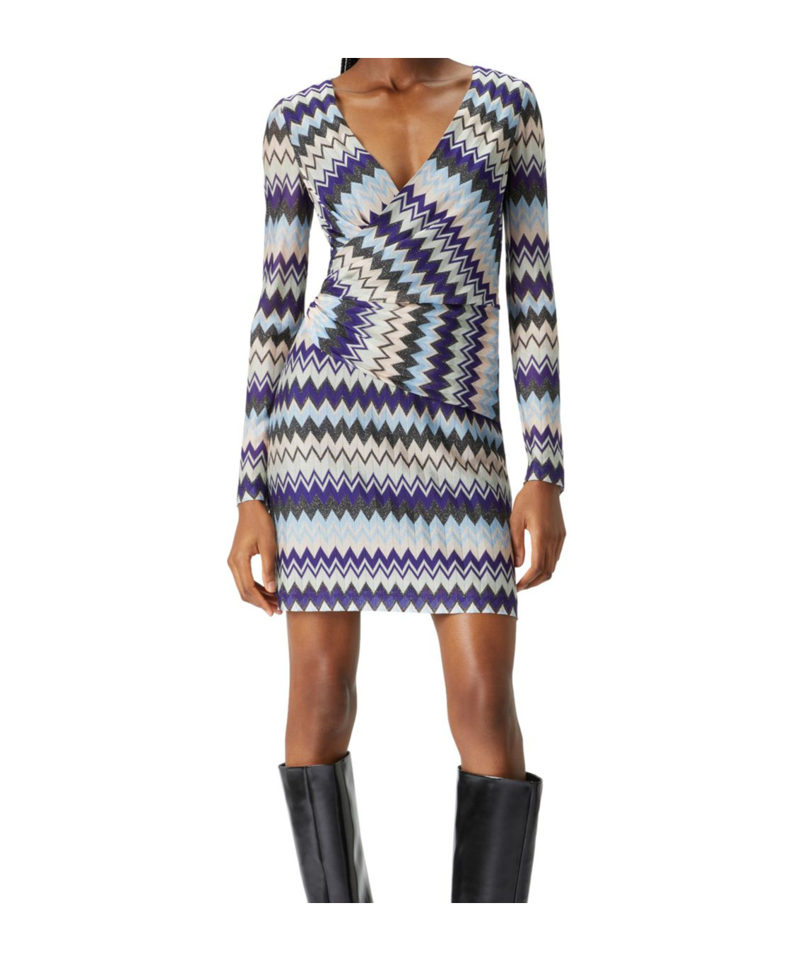 Missoni Long Sleeve Dress In Gray