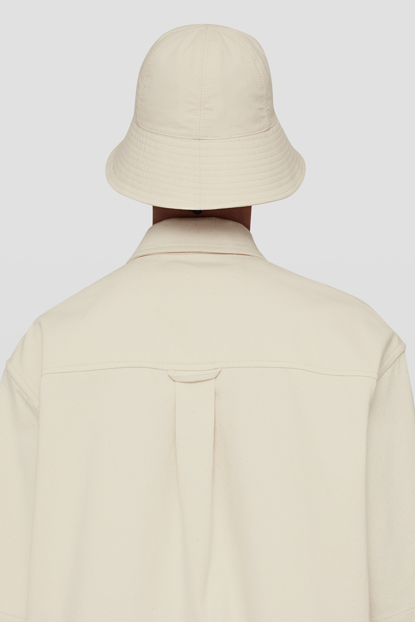 Jil Sander Button Denim Shirt In White