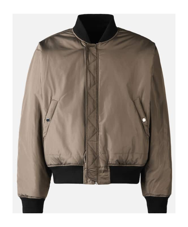 Hogan Reversible Bomber Jacket In Black