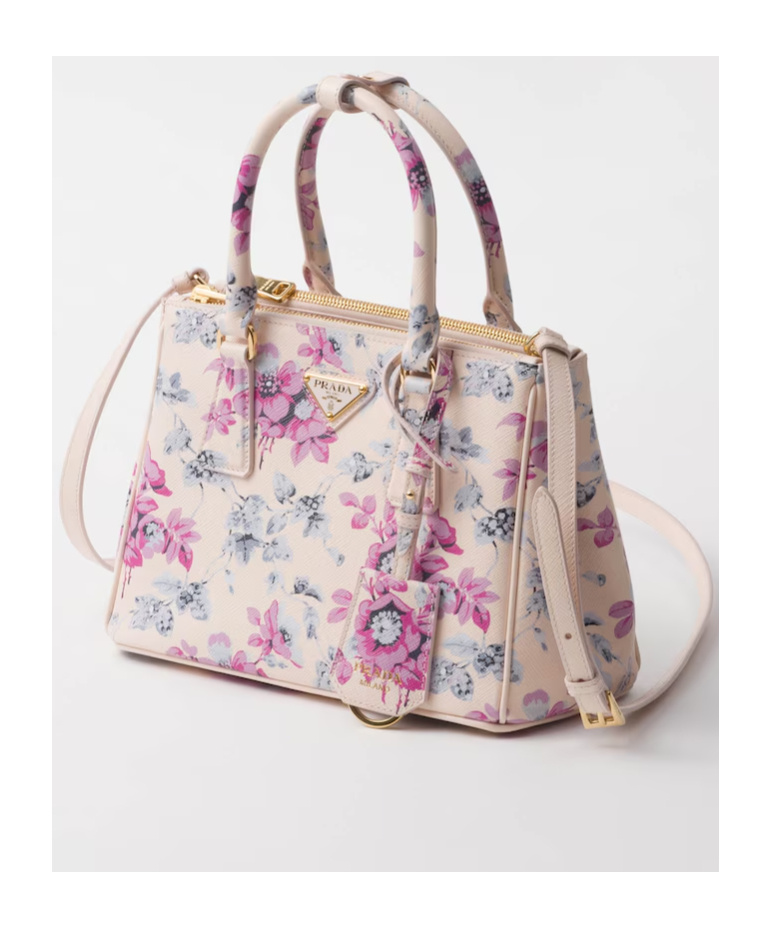 PRADA PRADA GALLERIA PRINTED SAFFIANO LEATHER BAG