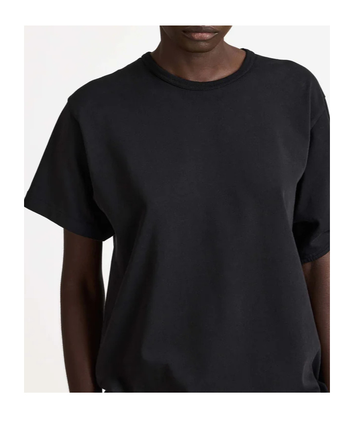 Jw Anderson Womens Knotted Sleeve T-shirt In Black In Black