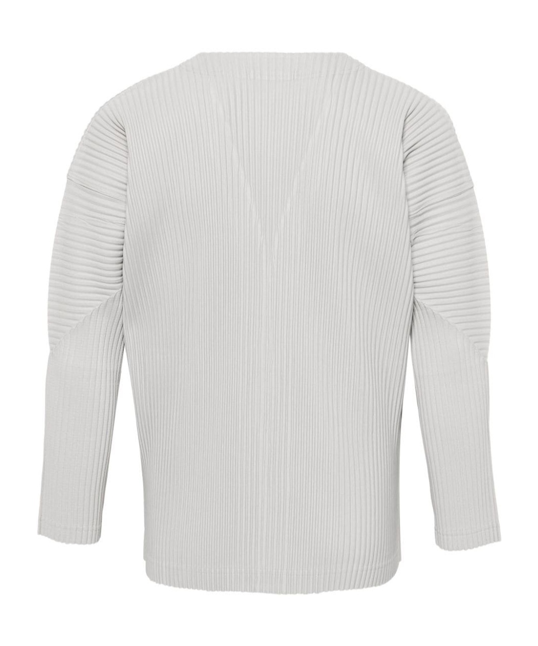 Issey Miyake Ribbed Texture V-neck Cardigan Pockets In White