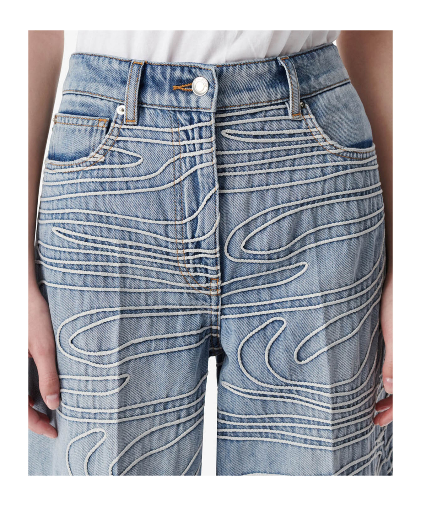 Iro Jeans With Belt Loops In Blue