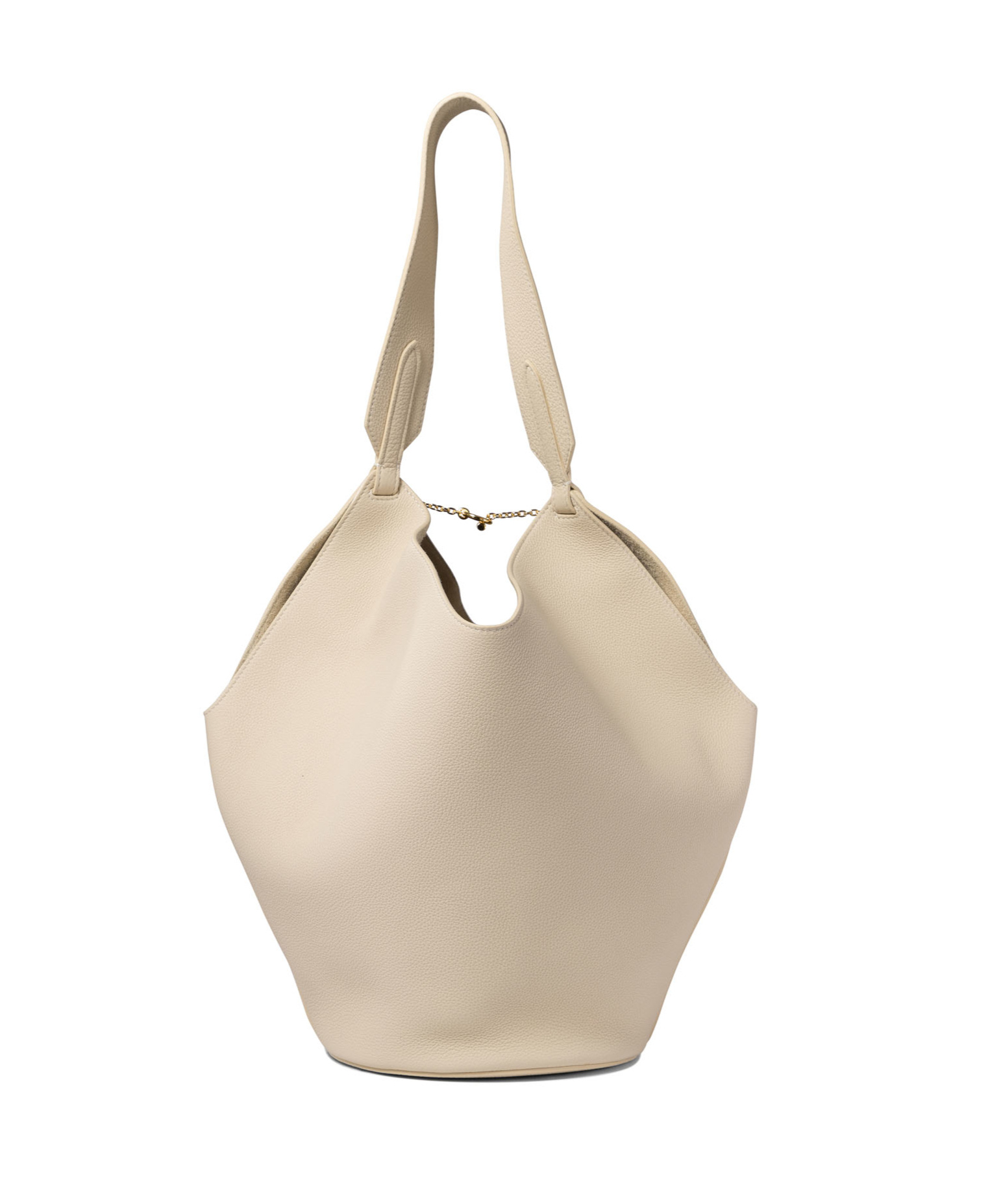 Khaite Lotus Small Shoulder Bag In Nude