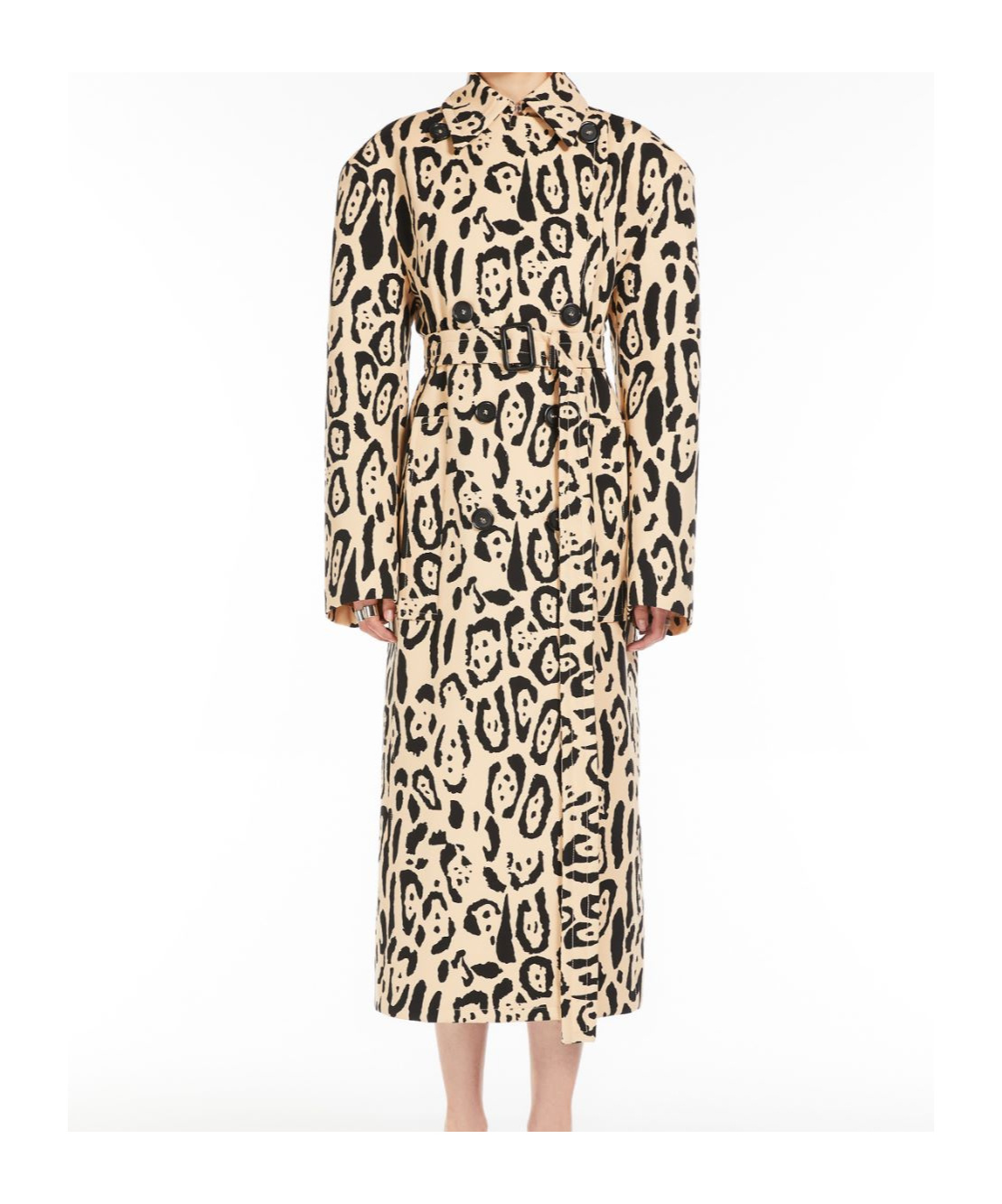 SPORTMAX SPORTMAX GREMBO ALL-OVER PATTERNED TRENCH COAT