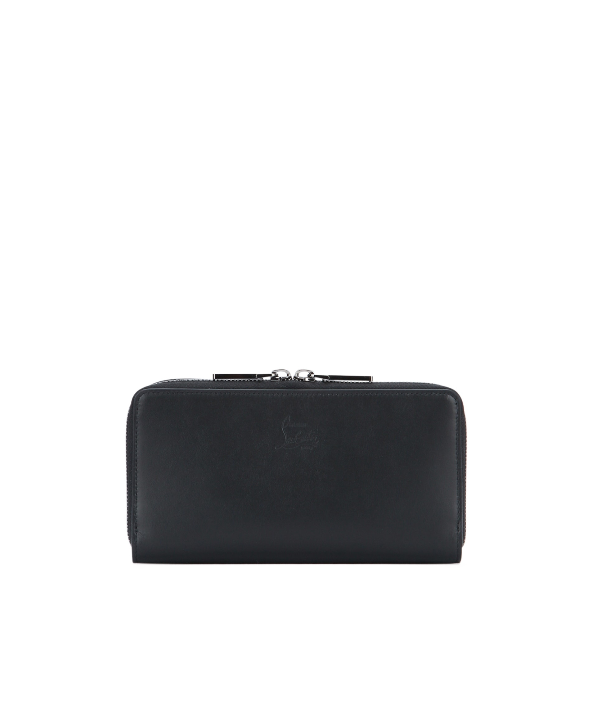 Christian Louboutin Double Zip Wallet In Black