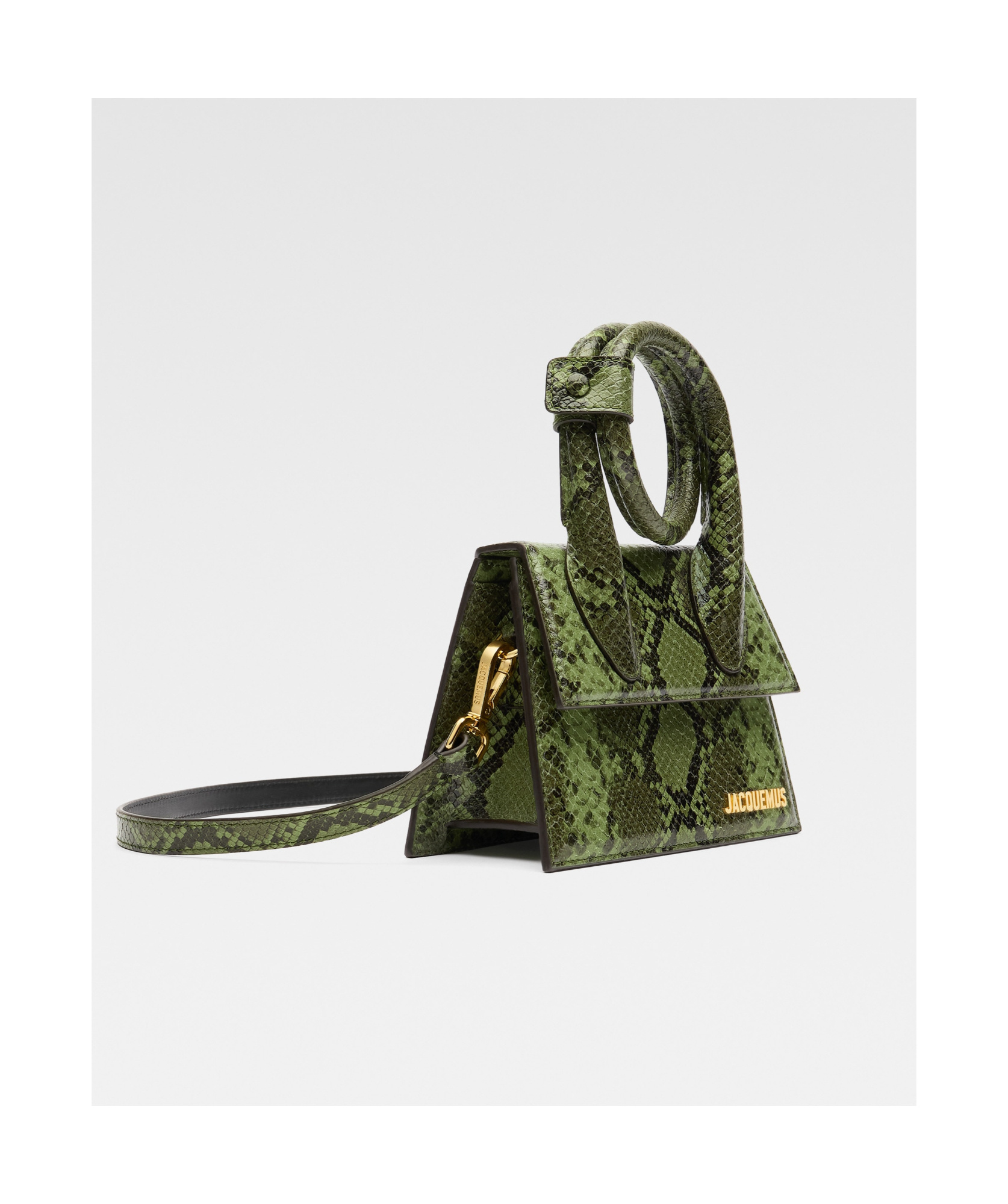 Jacquemus Women Le Chiquito Noeud Leather Handbag In Green