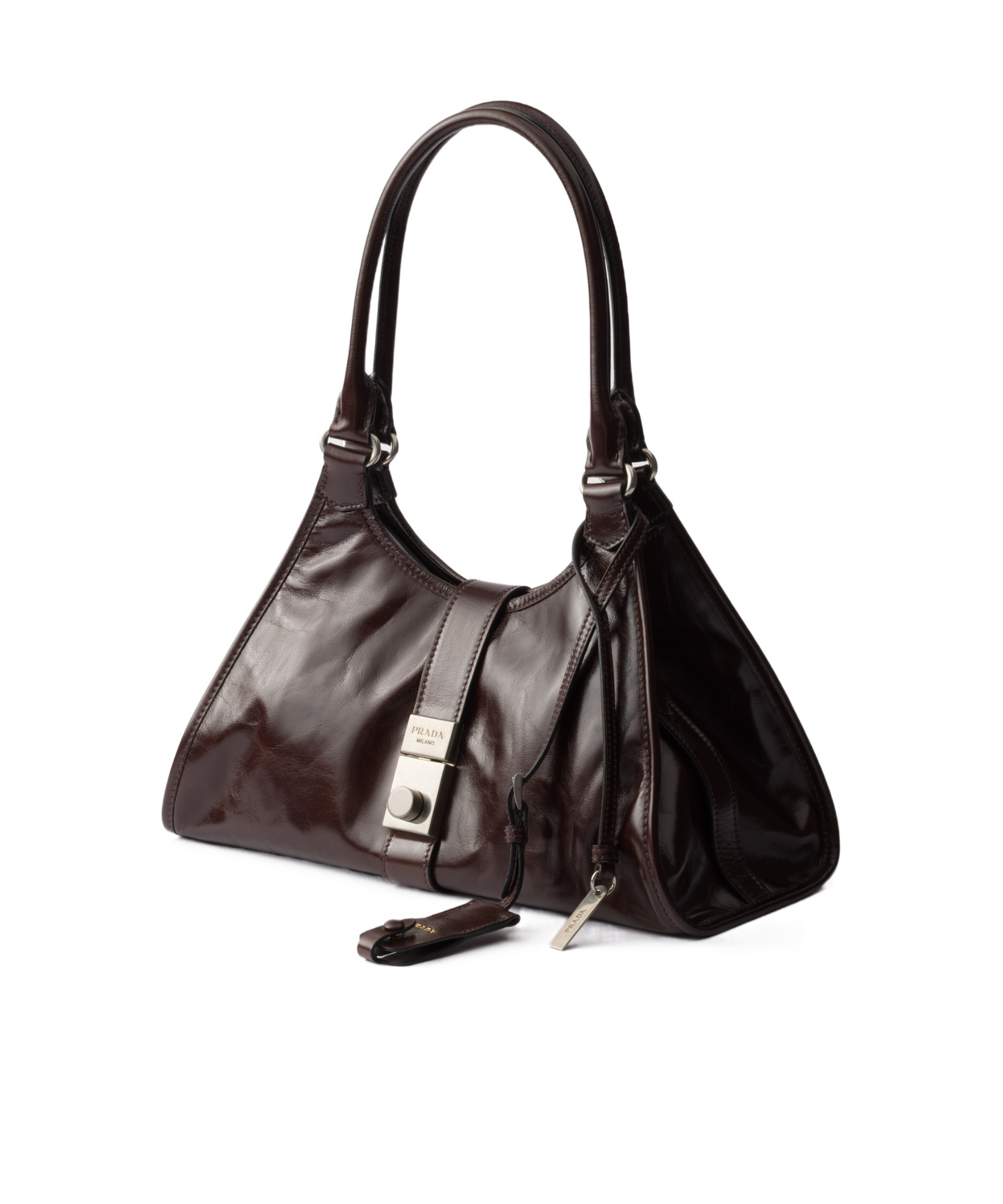 Prada Women's Medium Shopping Bag Brown | 1bg563ooo2cyr In Dark Brown