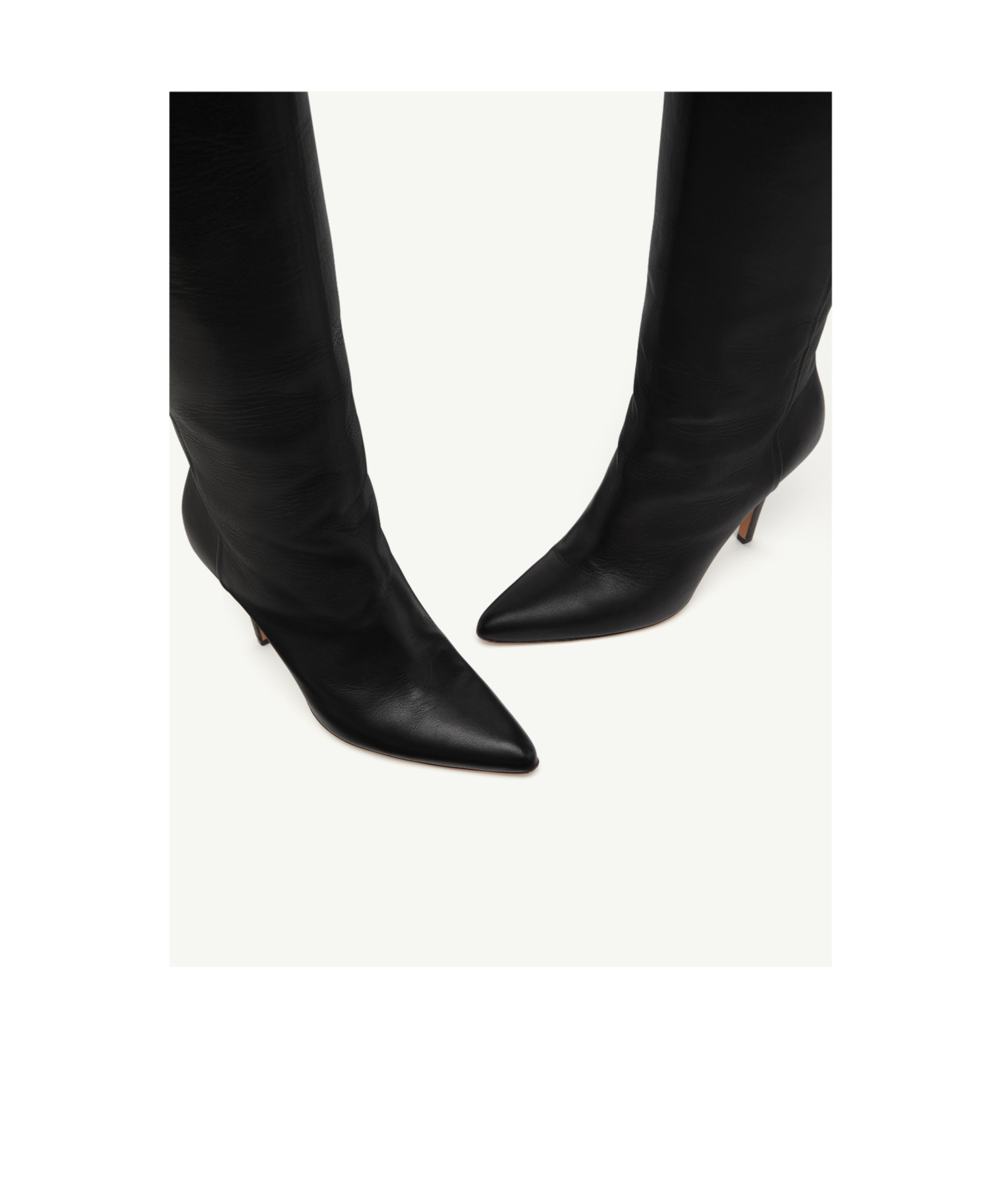 Mm6 Maison Margiela Architype Knee High Boots In Black