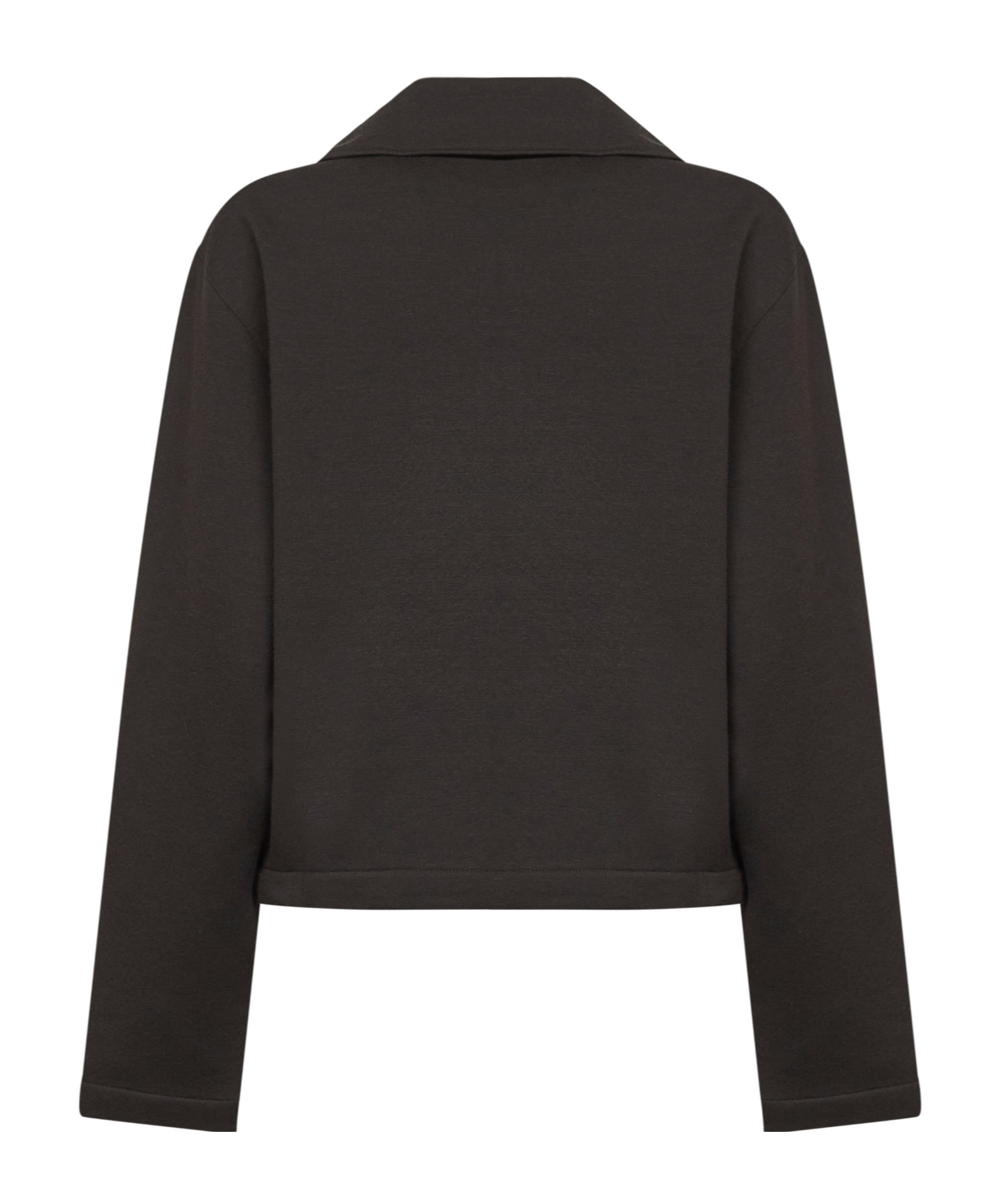Lemaire Wool And Cotton-blend Zip-up Sweater In Black