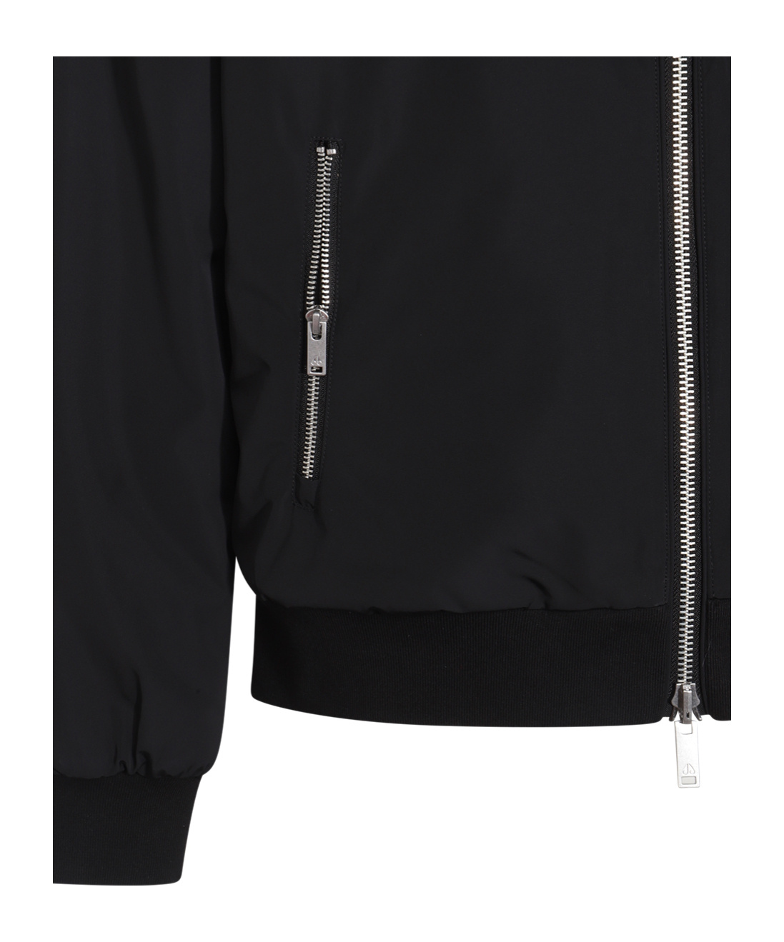 Moose Knuckles Black Bunny Bomber In Black