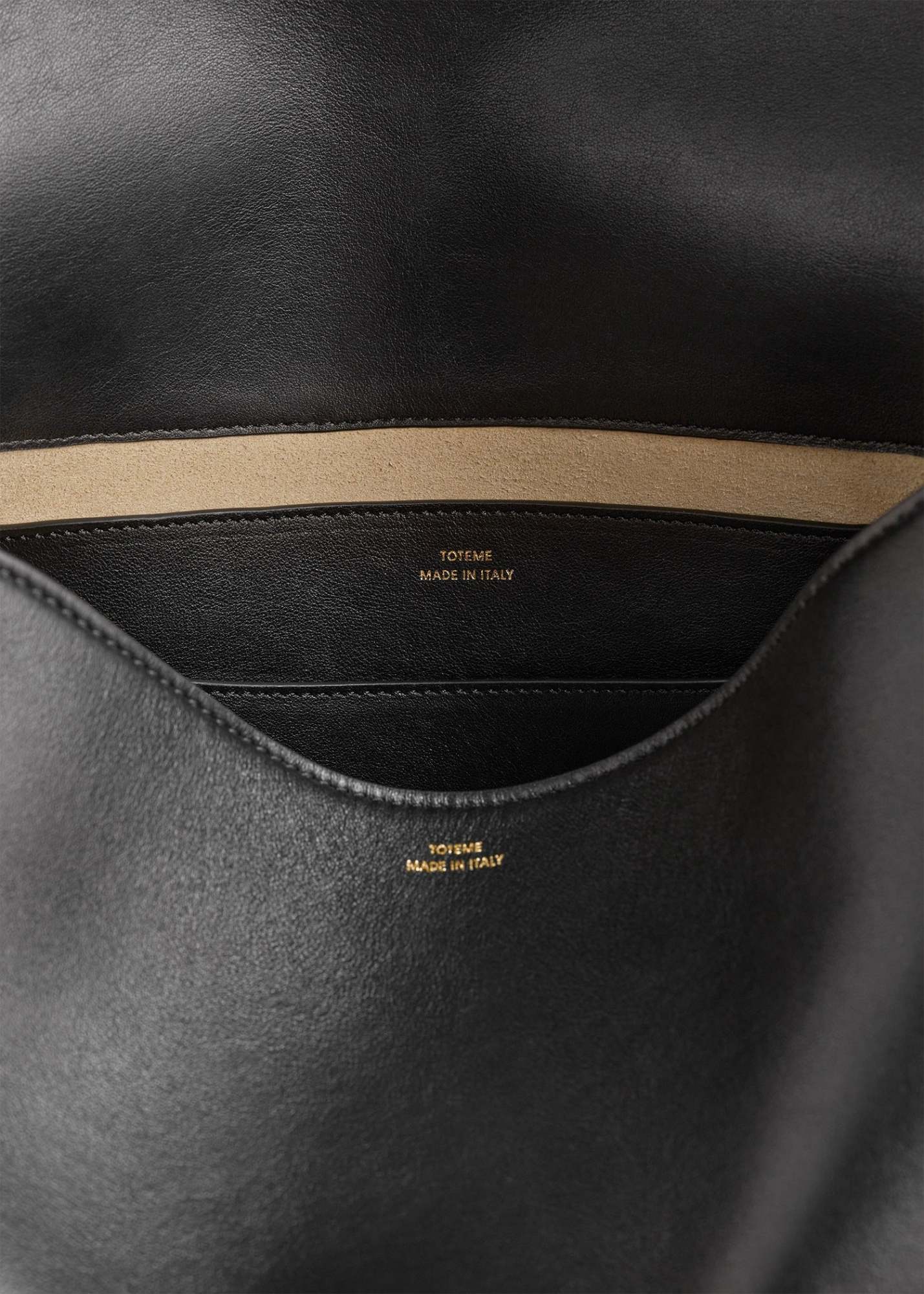 Totême T-lock Nylon Satchel In Black
