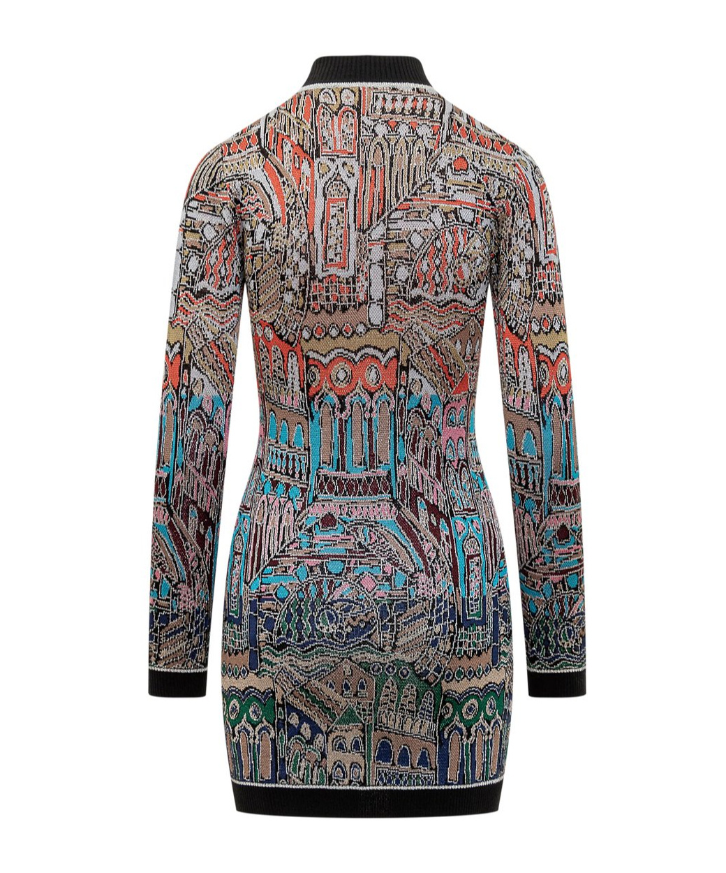 Missoni Jacquard Mini Dress In Multicolor