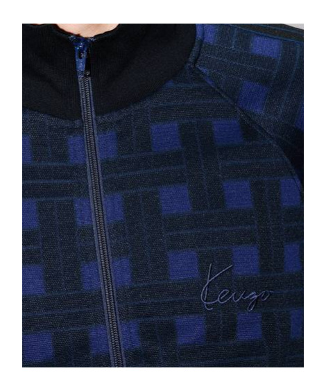 Kenzo ' Weave' Tracktop In Jacquard In Blue