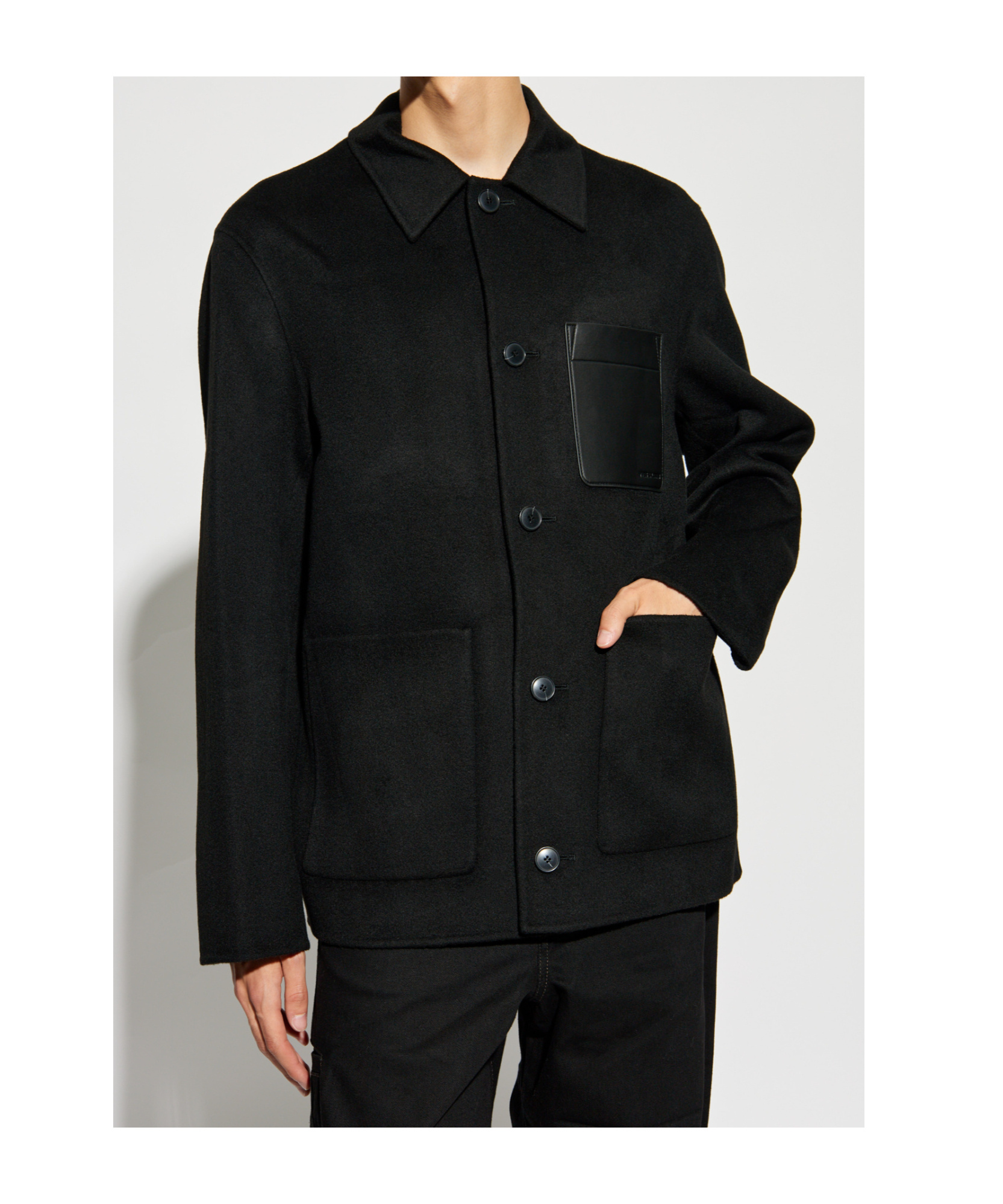 YVES SALOMON CHEST-POCKETED JACKET
