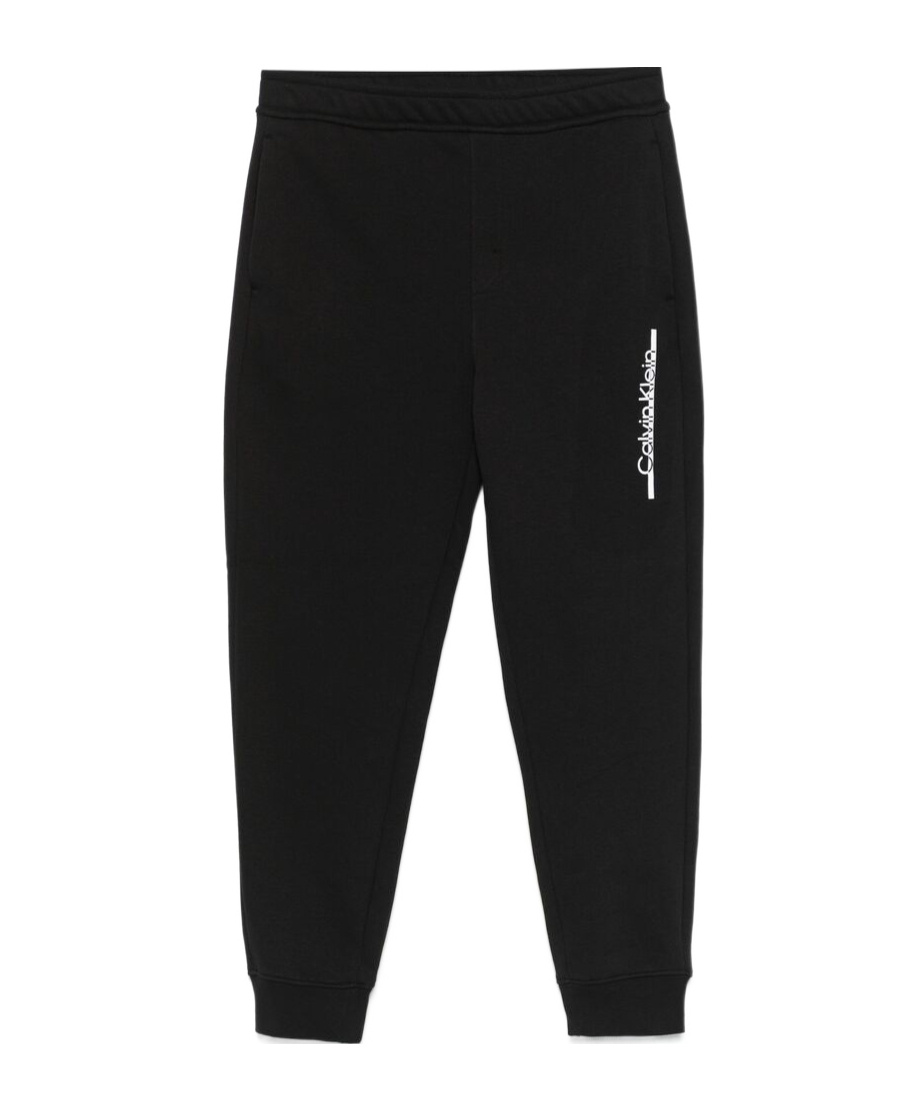 Calvin Klein Logo Print Jogging Pants In Black