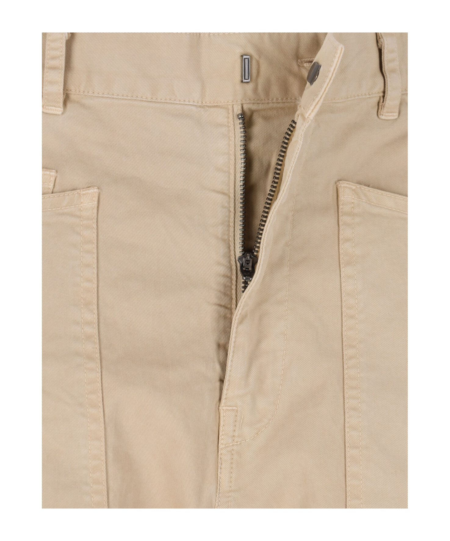 Nili Lotan Relaxed Fit Barrel Leg Pant In Beige