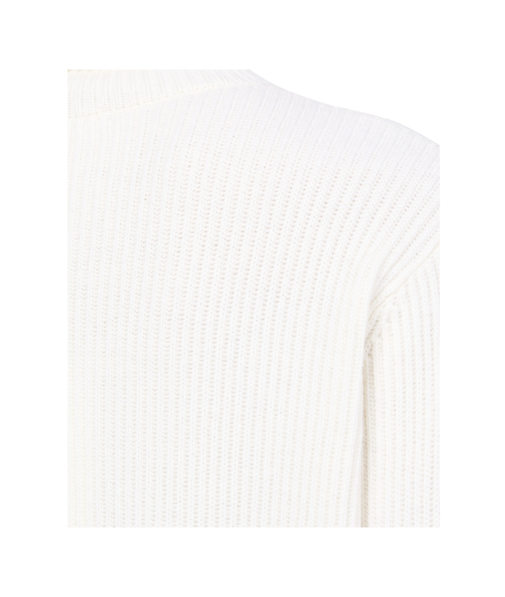 Shop Max Mara High-necked Long-sleeved Dress In White