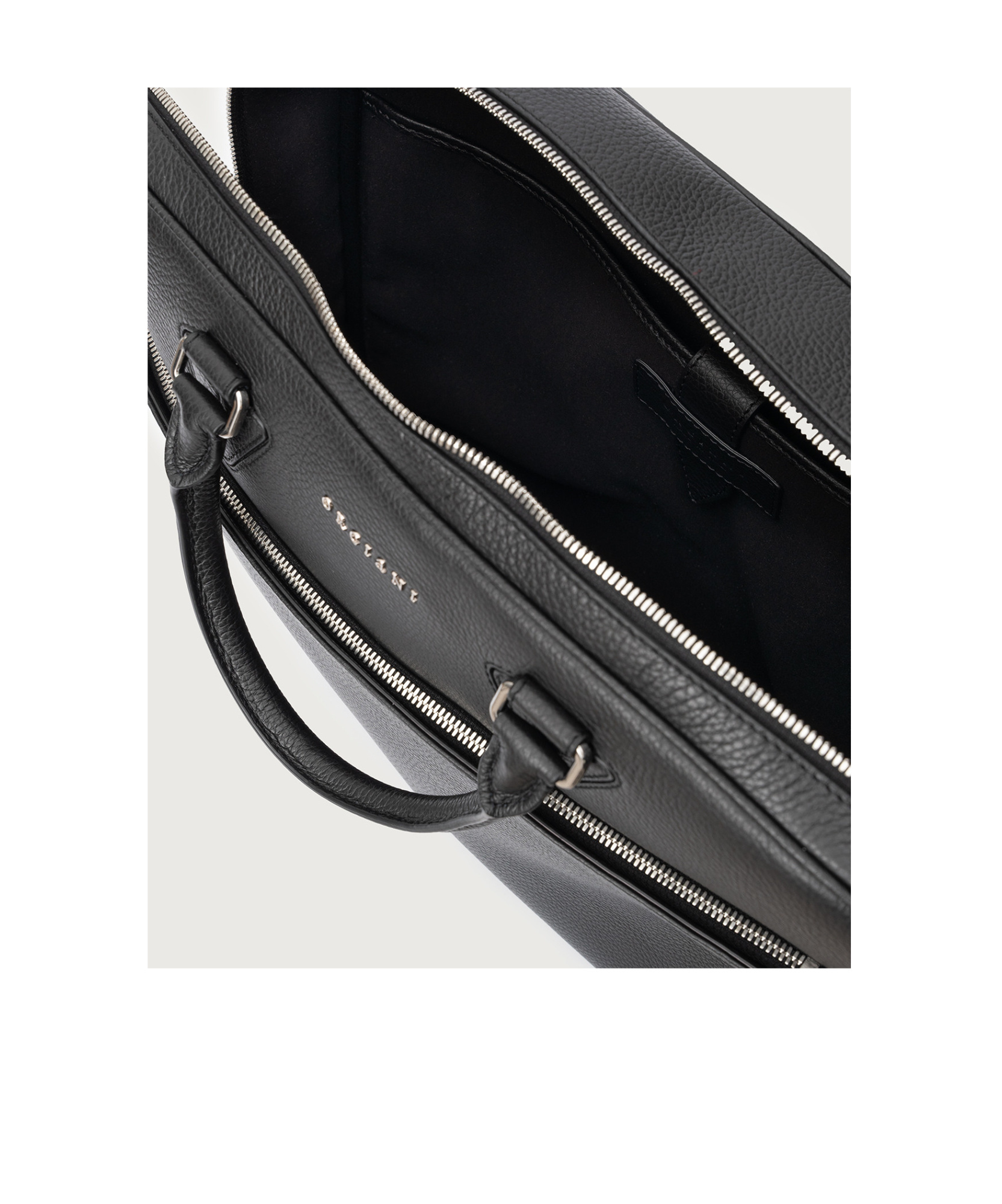 Orciani Timeless Briefcase In Black